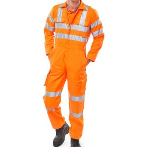 BEESWIFT RSC RAILSPEC HI-VIS ORANGE COVERALL