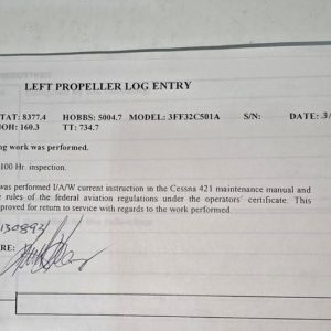 McCauley 3AF37C516 Propeller Assembly