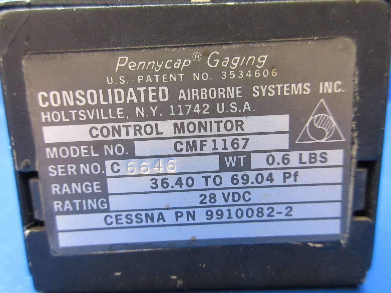 Cessna Fuel Control Monitor Cessna Fuel Control Monitor